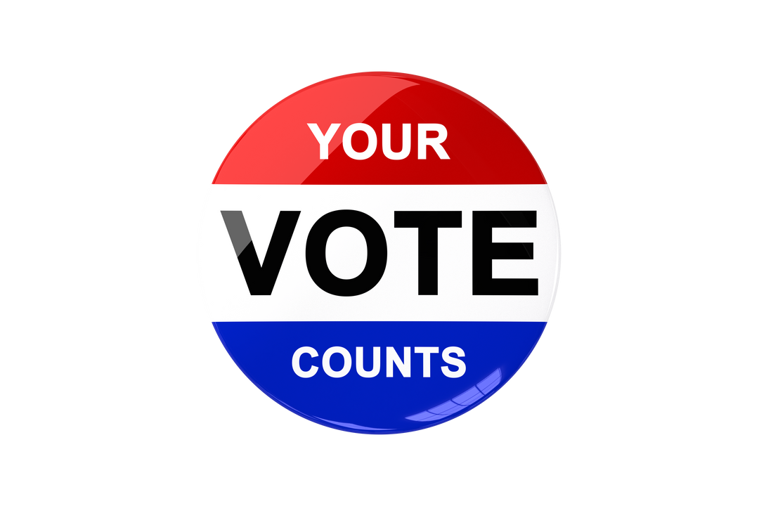 Red White Blue Vote Badge With Transparent Background - Download Free Stock Images Pikwizard.com