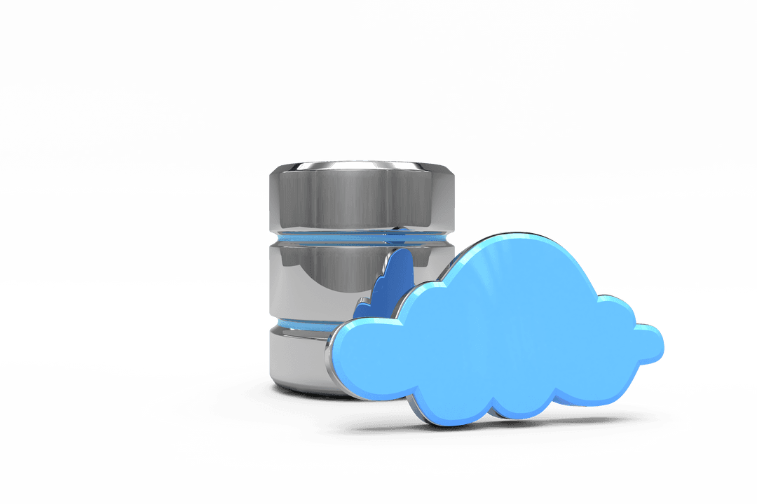 Transparent Database Server Icon with Cloud Illustrating Connectivity - Download Free Stock Images Pikwizard.com