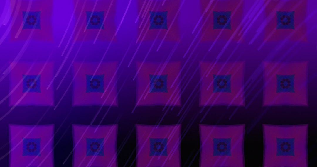 Abstract Light Trails on Colorful Geometric Shapes