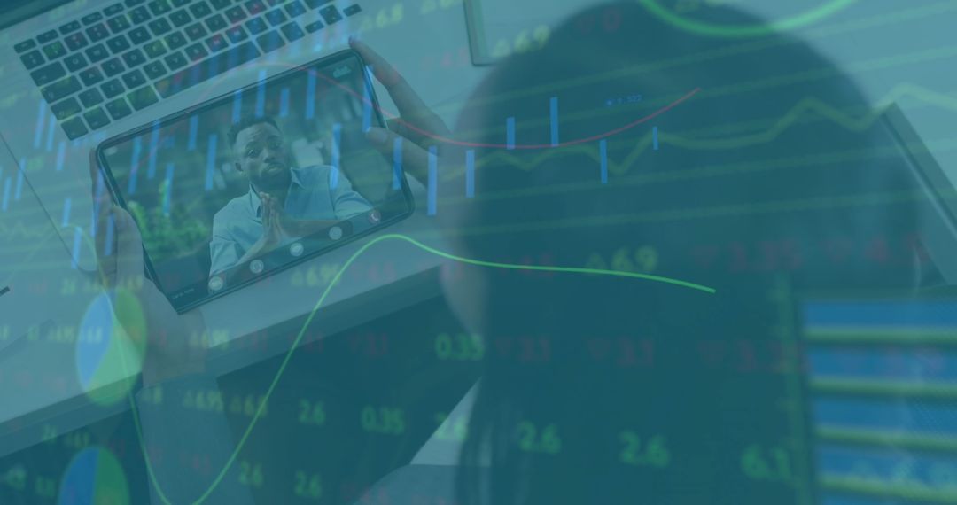 Virtual Teamwork Meeting with Stock Market Analysis