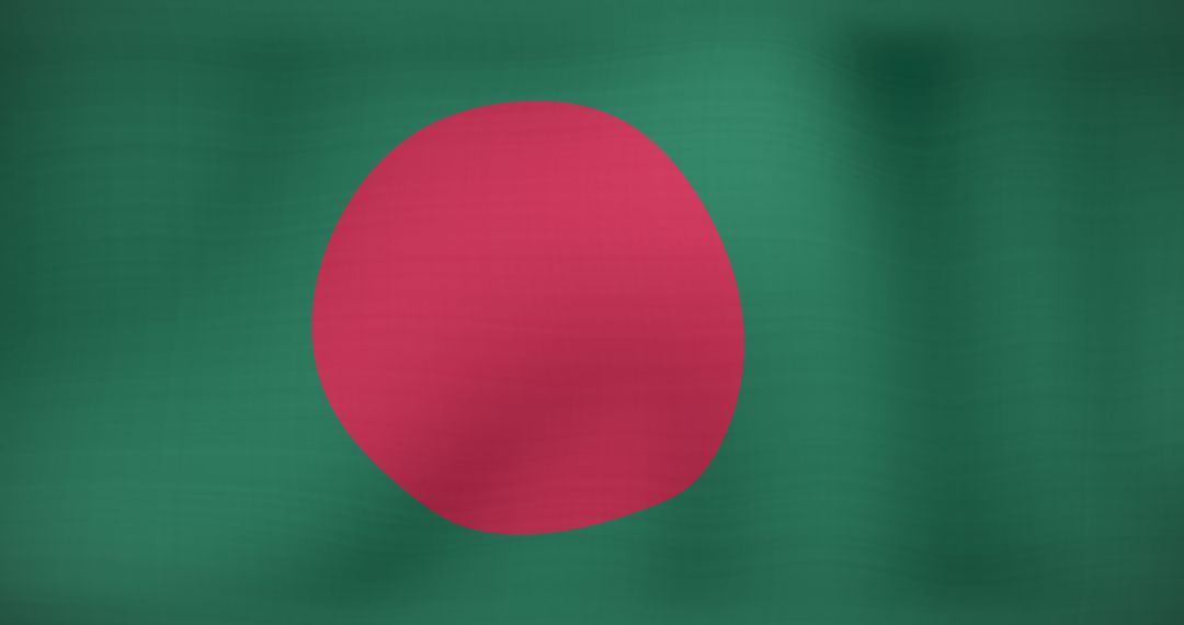 Waving Flag of Bangladesh with Dynamic Movement