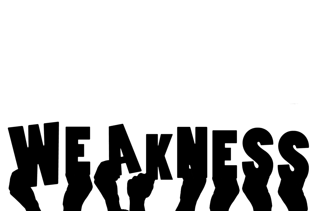 Weakness Concept Management Hand Illustration On Transparent