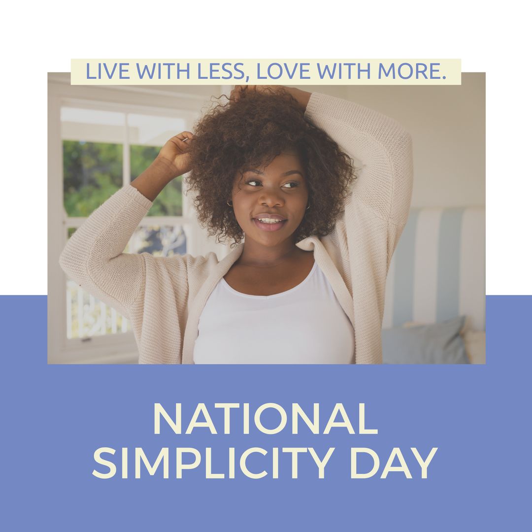 Embracing National Simplicity Day with Smiling Woman