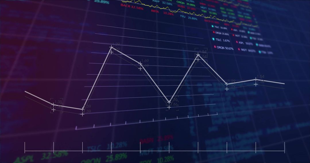 Digital Graph Chart Displaying Financial Data Trends - Free Images, Stock Photos and Pictures on Pikwizard.com