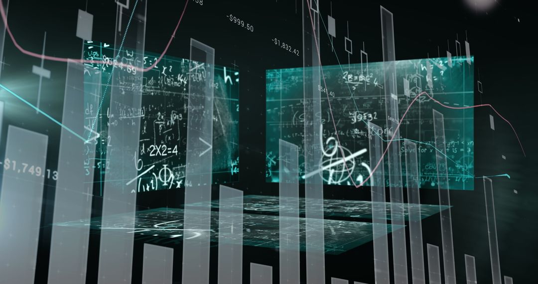 Advanced data processing with floating graphs and equations