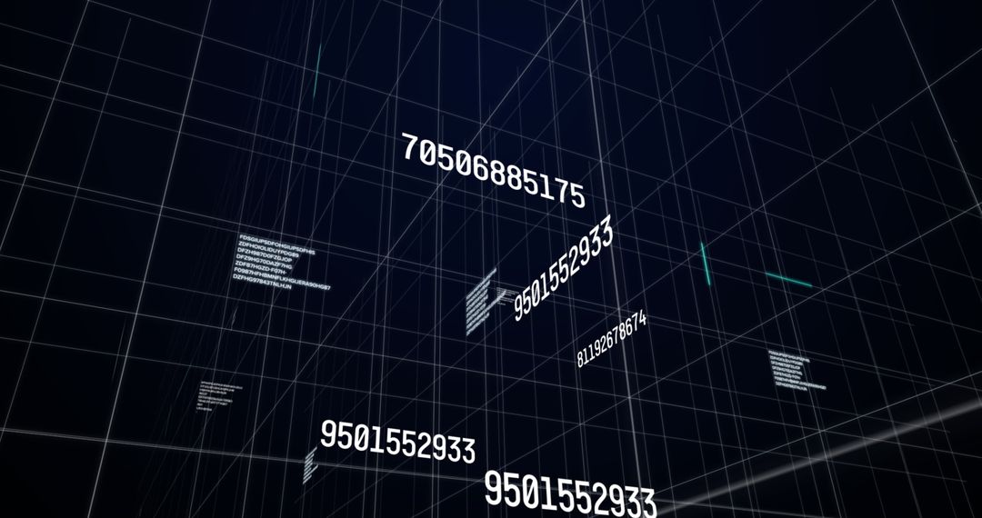 Abstract Digital Financial Data Visualization Background