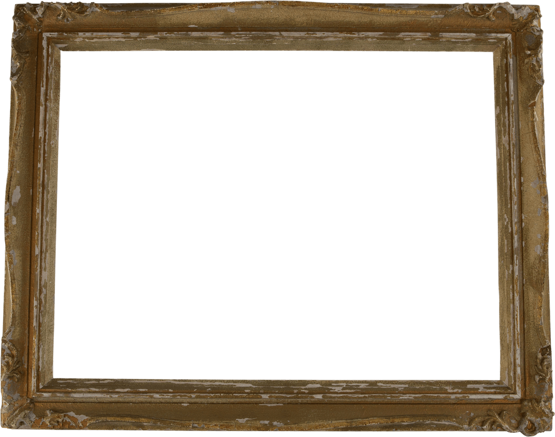 Elegant Vintage Wooden Frame with Transparent Center