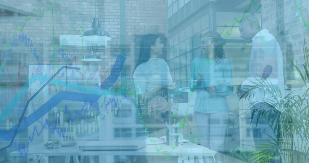 Financial Data Project Discussion in Modern Office