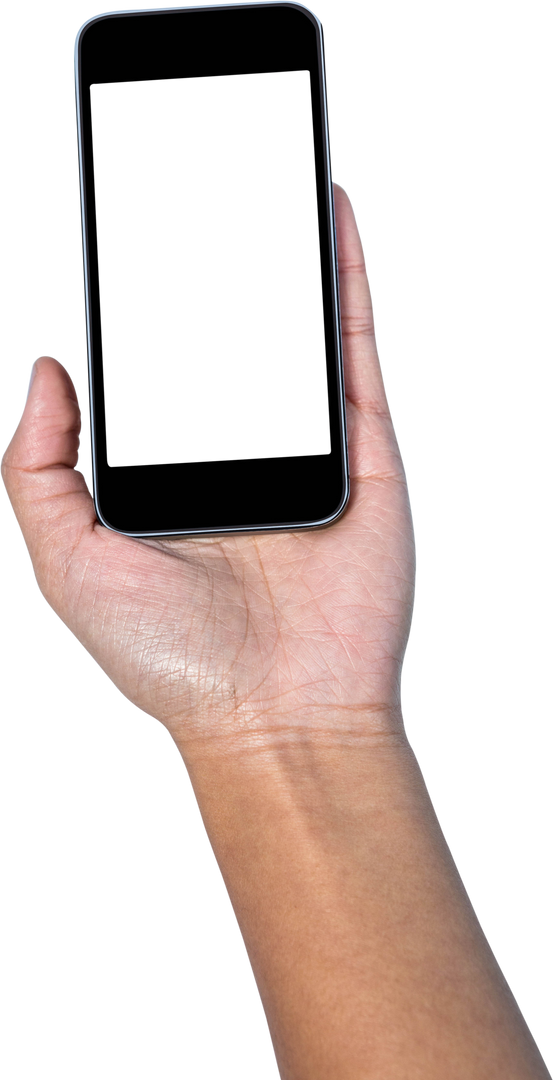 Transparent Hand Holding Smartphone Mockup - Download Free Stock Images Pikwizard.com