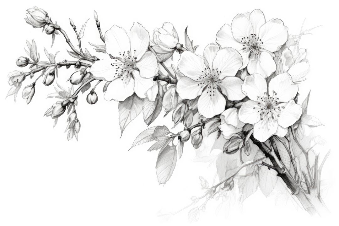 White blossom on white background, created using generative ai technology - Free Images, Stock Photos and Pictures on Pikwizard.com