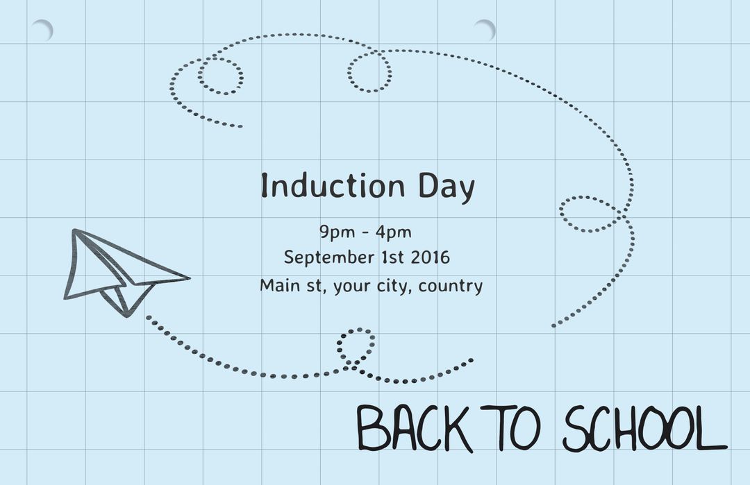 Induction Day Event with Paper Airplane Design