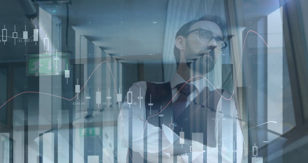 Financial Analyst Analyzing Stock Market Trends