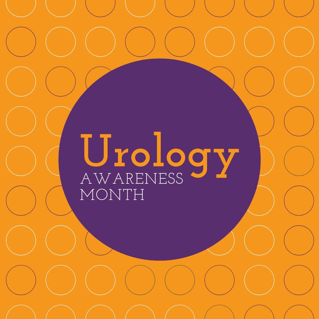 Illustration of urology awareness month text in violet circle and scribbles on orange background - Download Free Stock Templates Pikwizard.com