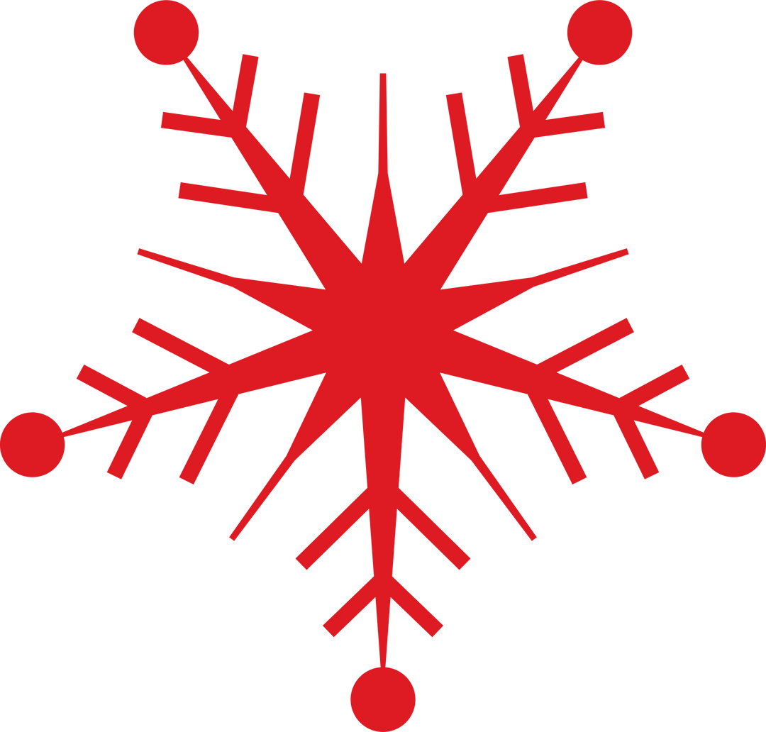 Red Snowflake on Transparent Background Isolated Vector Illustration - Download Free Stock Images Pikwizard.com