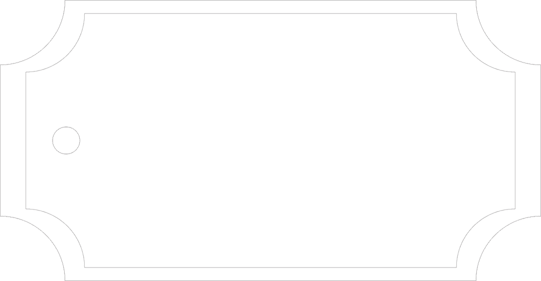 Blank White Label with Copy Space on Transparent Background