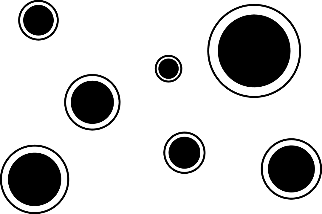 Black Spots on Transparent Vector Background