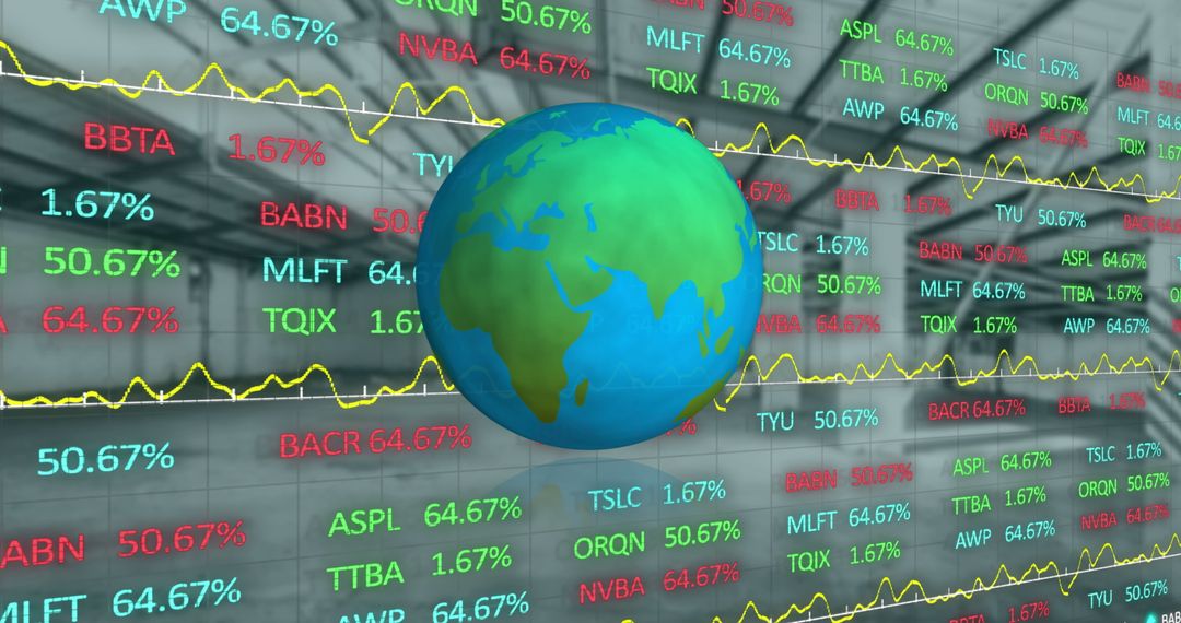 Global Business and Digital Communication Concept