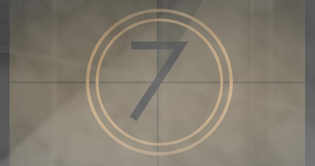 Vintage Style Countdown timer on Grey Background