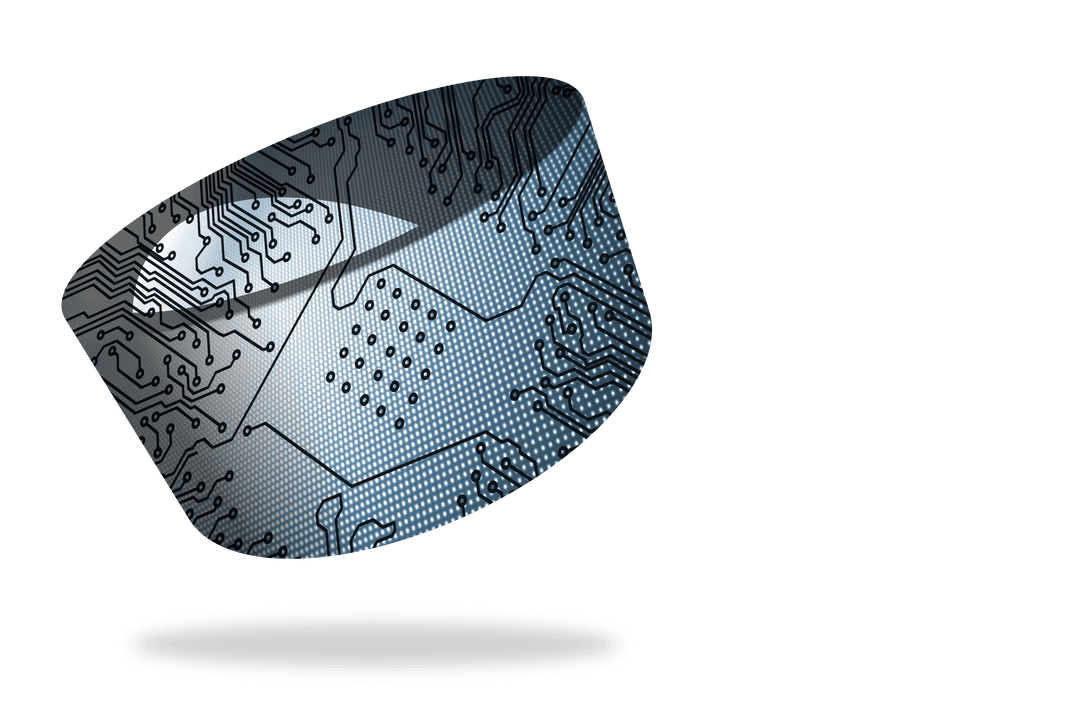 Futuristic Transparent Circuit Board on Abstract Holographic Display - Download Free Stock Images Pikwizard.com