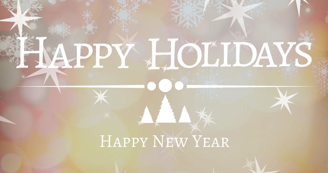 Festive Holiday and New Year Greeting Card Design
