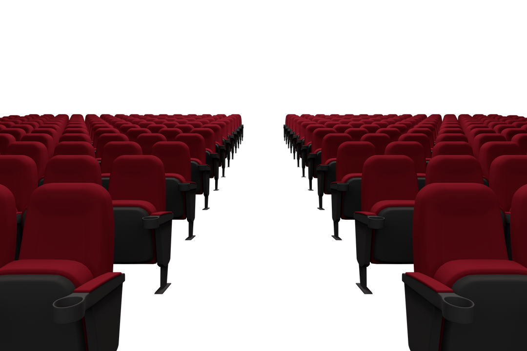 Transparent Background Auditorium Red Chairs Arrangement - Download Free Stock Images Pikwizard.com