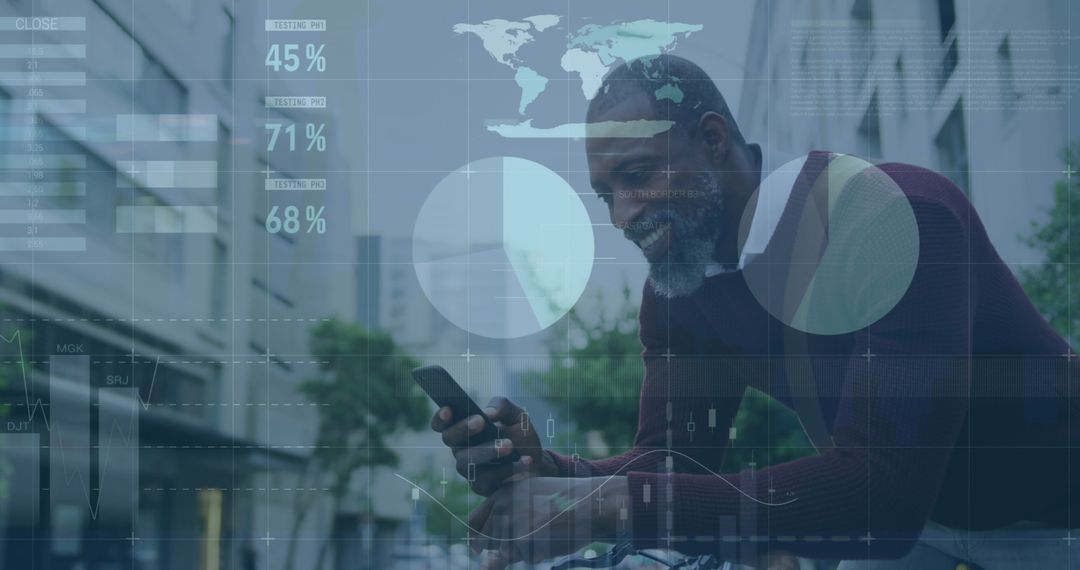 Digital Data Processing with Technology Concept