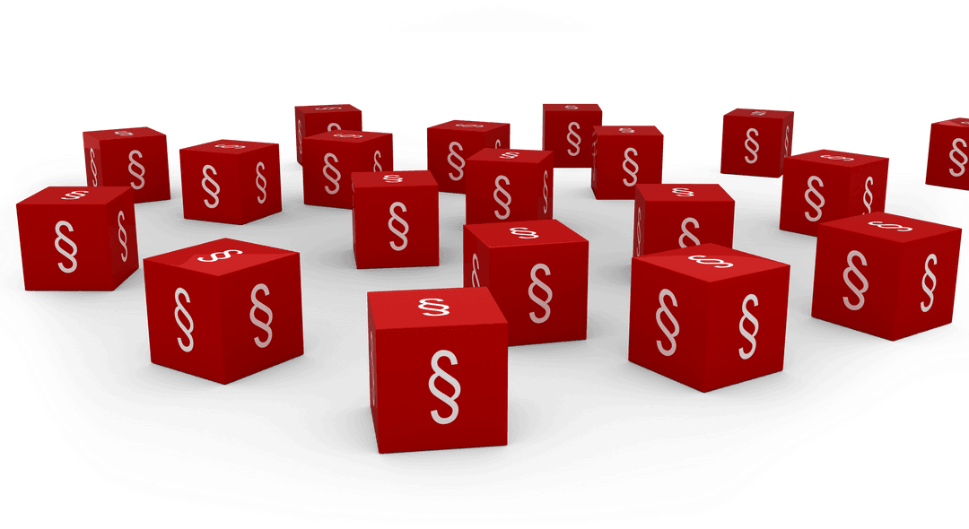 Transparent Section Symbol Blocks on Red Cubes Vector - Download Free Stock Images Pikwizard.com