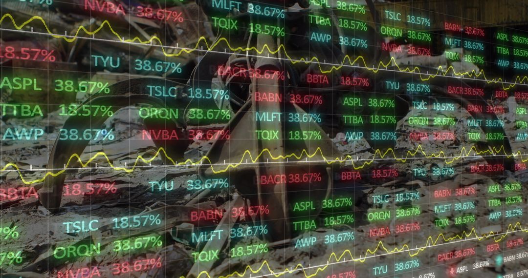 Financial Data Projection Over Junkyard Metaphor of Volatility