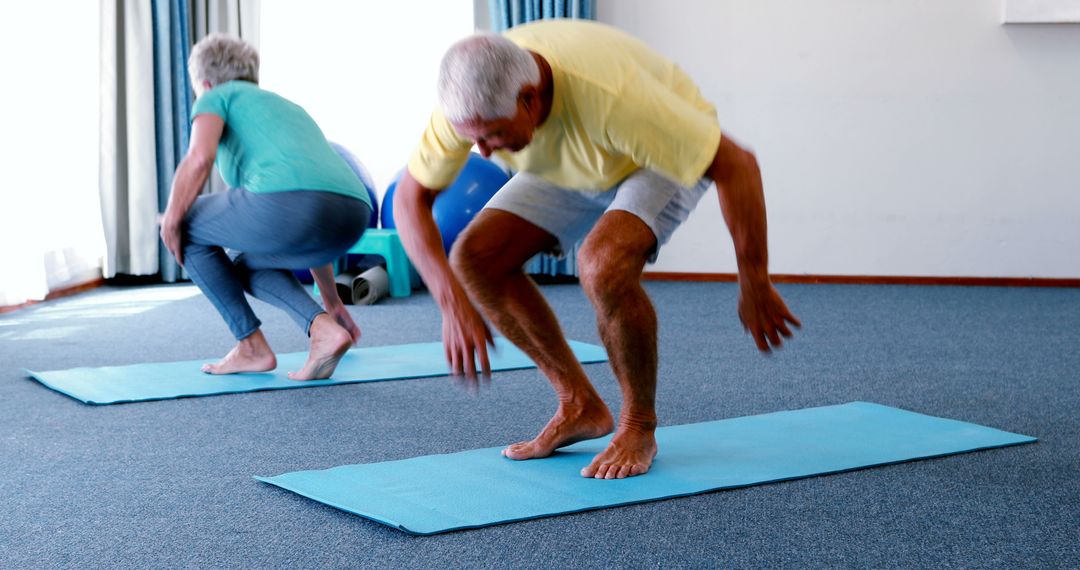 Senior Adults Exercising in Indoor Gym Class - Free Images, Stock Photos and Pictures on Pikwizard.com