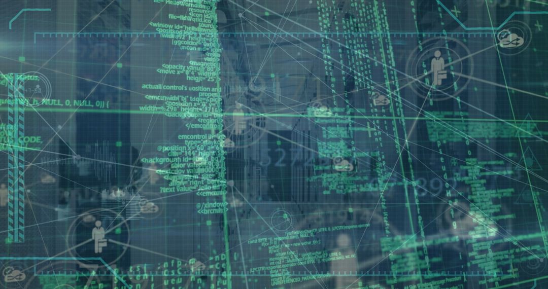 Digital interface and data stream concept with global connections