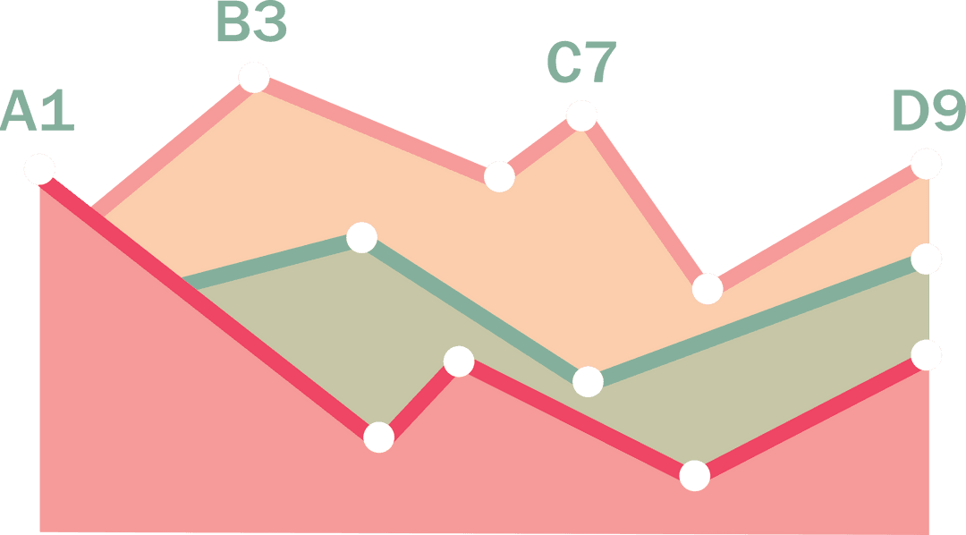 Transparent Vector Design Business Chart with Overlapping Lines - Download Free Stock Images Pikwizard.com