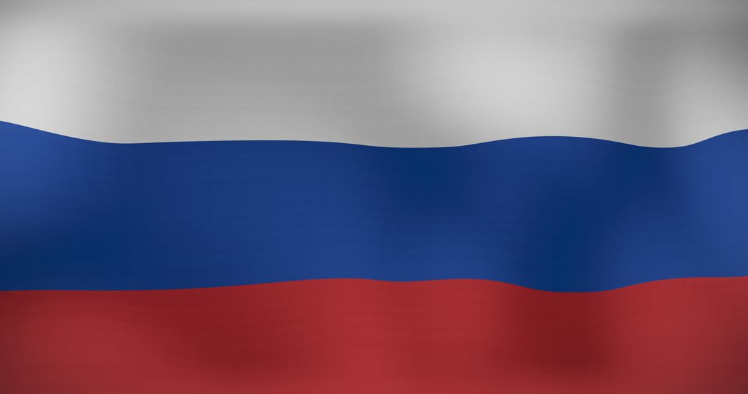 Dynamic Russian Flag Waving with Patriotic Essence