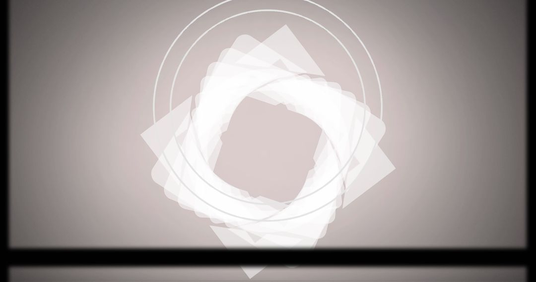 Overlapping Geometric Shapes Creating Modern Abstract Minimalist Pattern