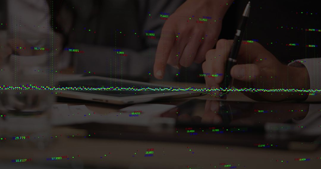Analyzing Financial Data Using Digital Tablets in Modern Office