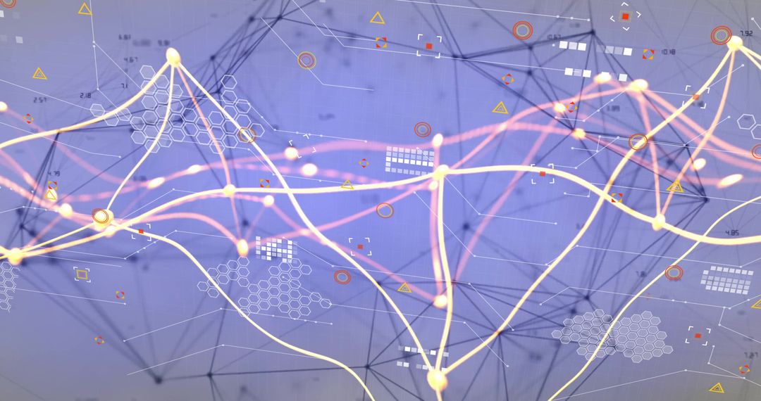 Abstract Digital Data Network Connectivity Concept