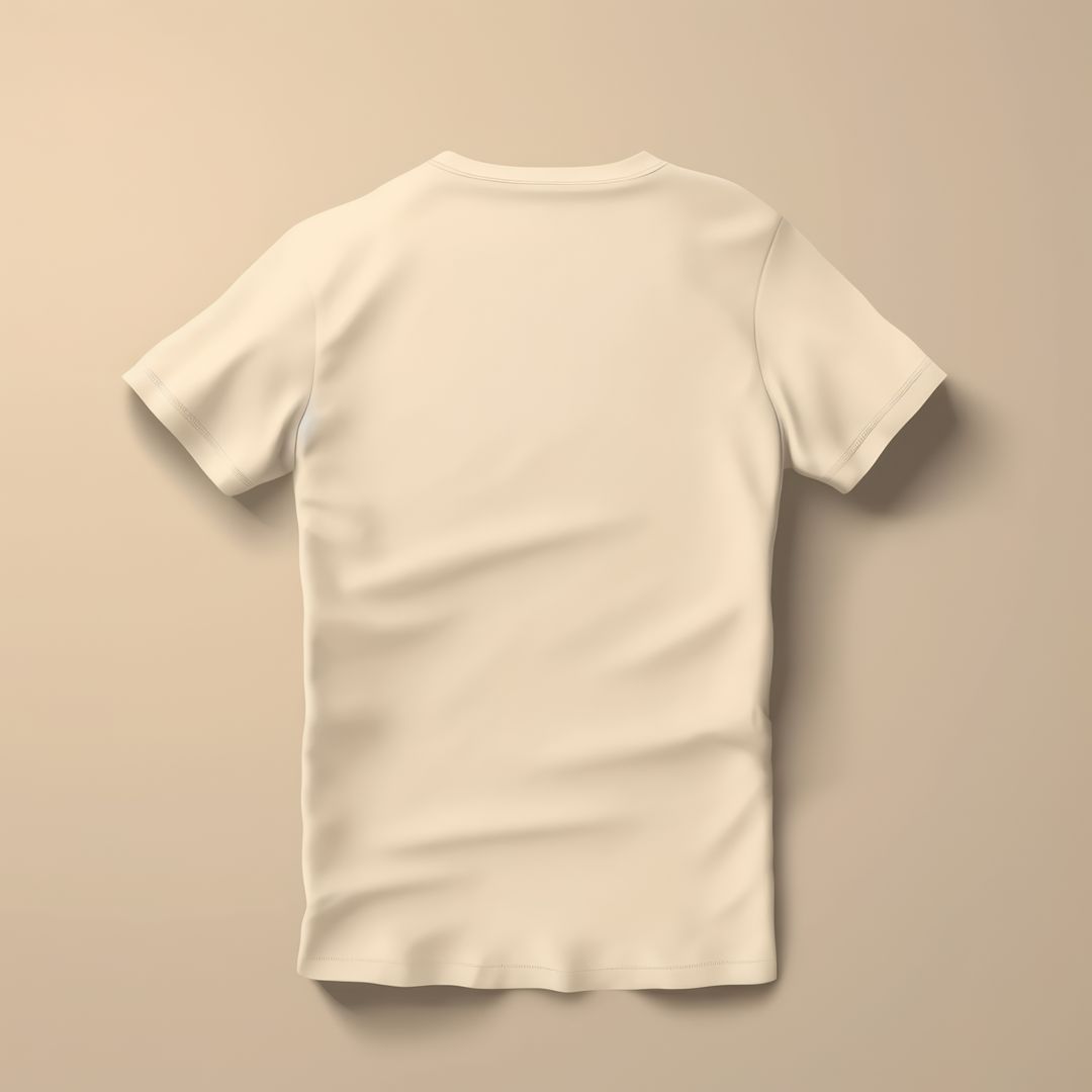 White tshirt with copy space on beige background, created using generative ai technology - Free Images, Stock Photos and Pictures on Pikwizard.com