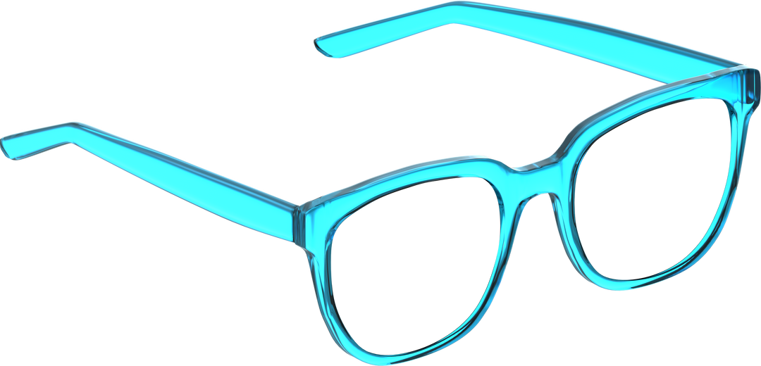 Blue Transparent Eyeglasses on Transparent Background - Download Free Stock Images Pikwizard.com