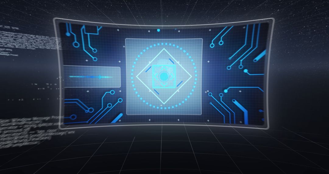 Innovative Digital Interface Concept with Data and Globe Visualization