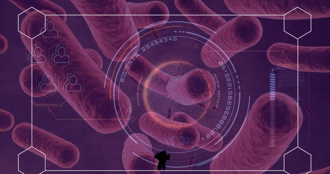 Futuristic Global Digital Interface with Technology Network