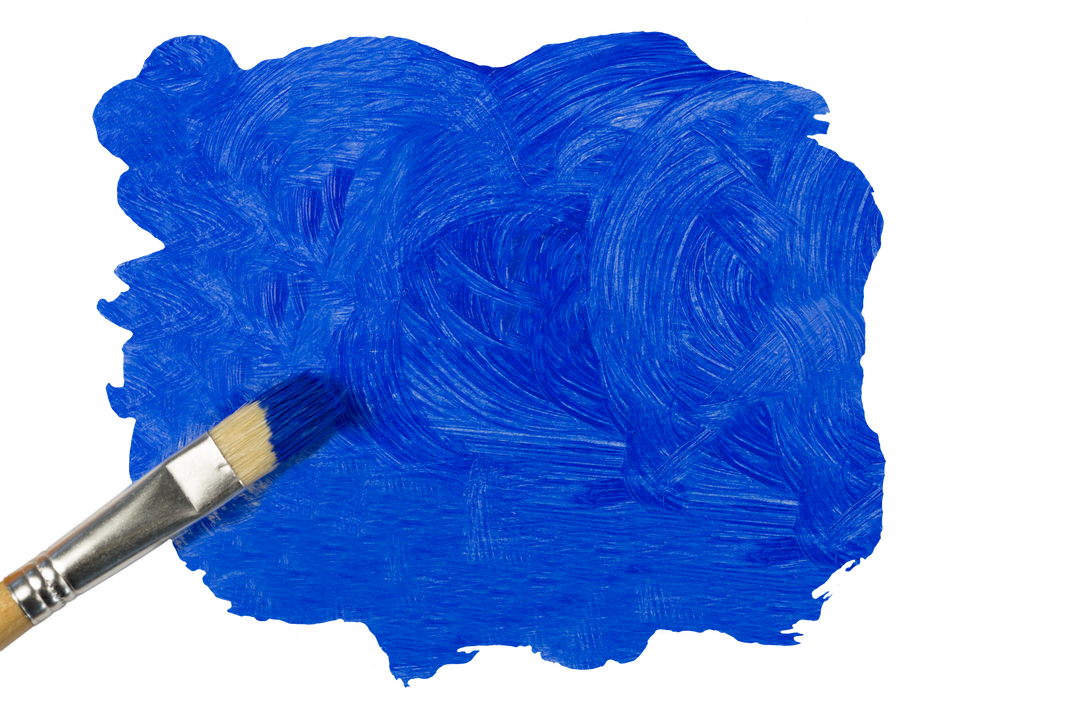 Vivid Blue Paint Brush on Transparent Background - Download Free Stock Images Pikwizard.com