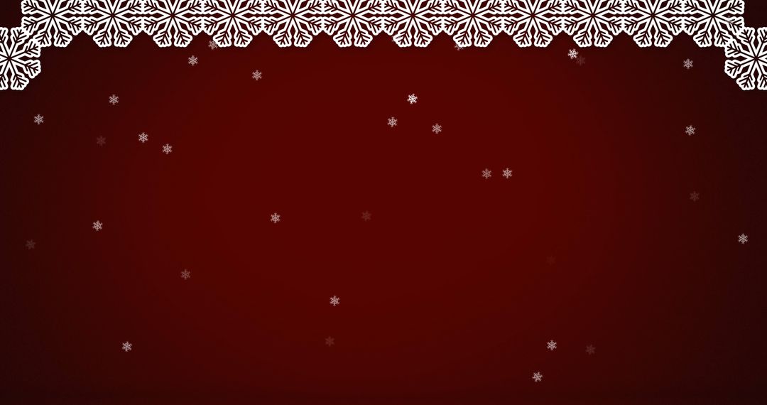 Snowflakes on Burgundy Background for Festive Season