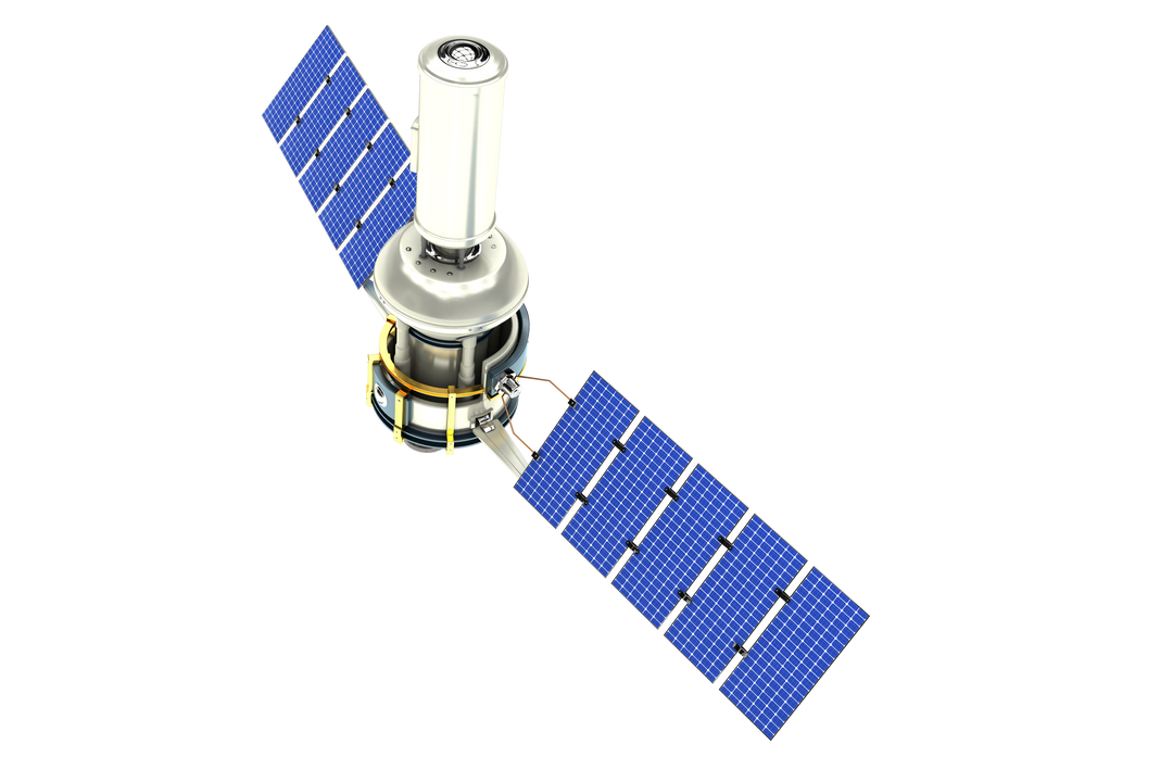 Transparent Vector Image of 3D Modern Solar Satellite Isolates White - Download Free Stock Images Pikwizard.com