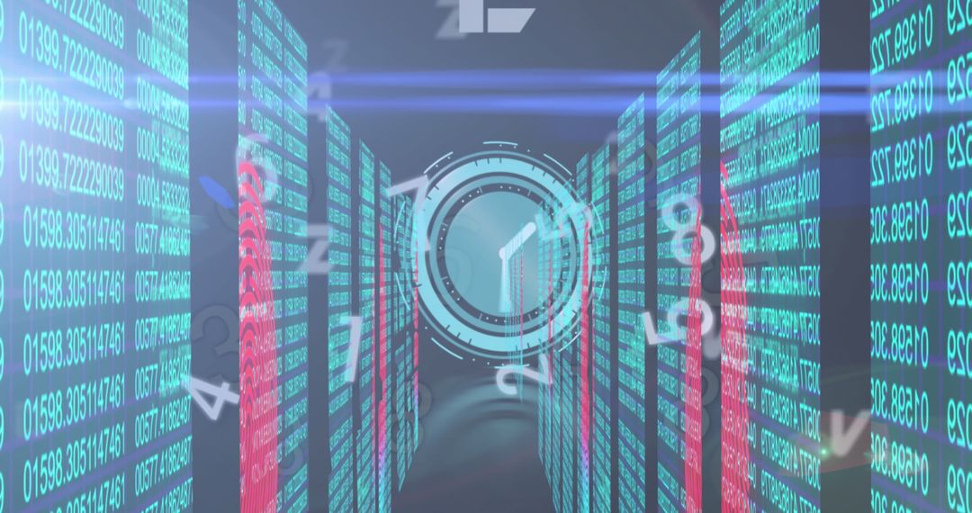Digital Data Streams with Cyberclock Motif
