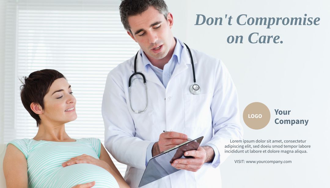 Doctor Engaged in Prenatal Consultation with Expectant Mother