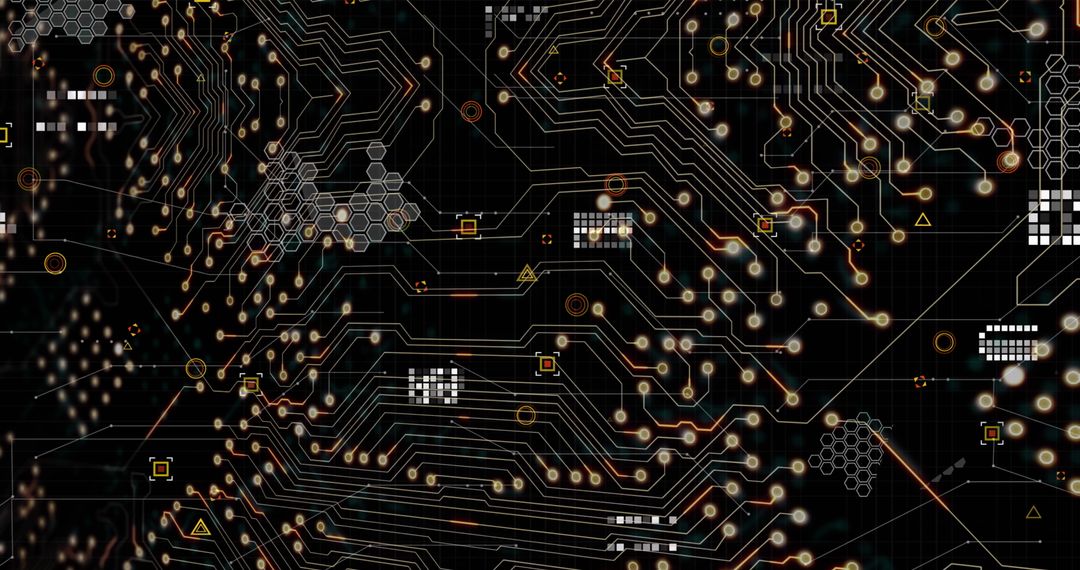 Digital Circuit Board Design with Data Nodes and Connections
