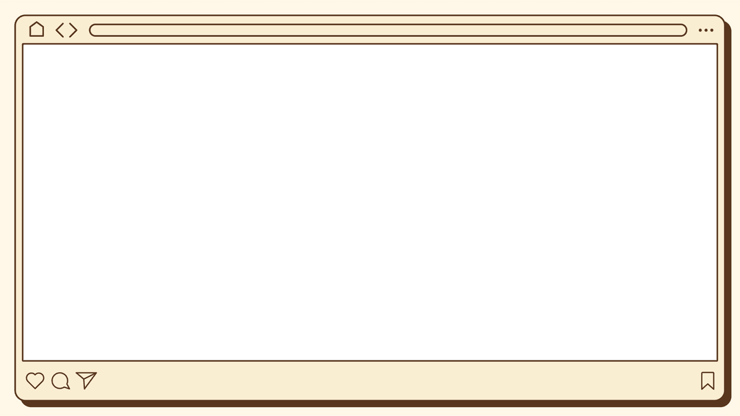Transparent Digital Interface Template with Social Icons