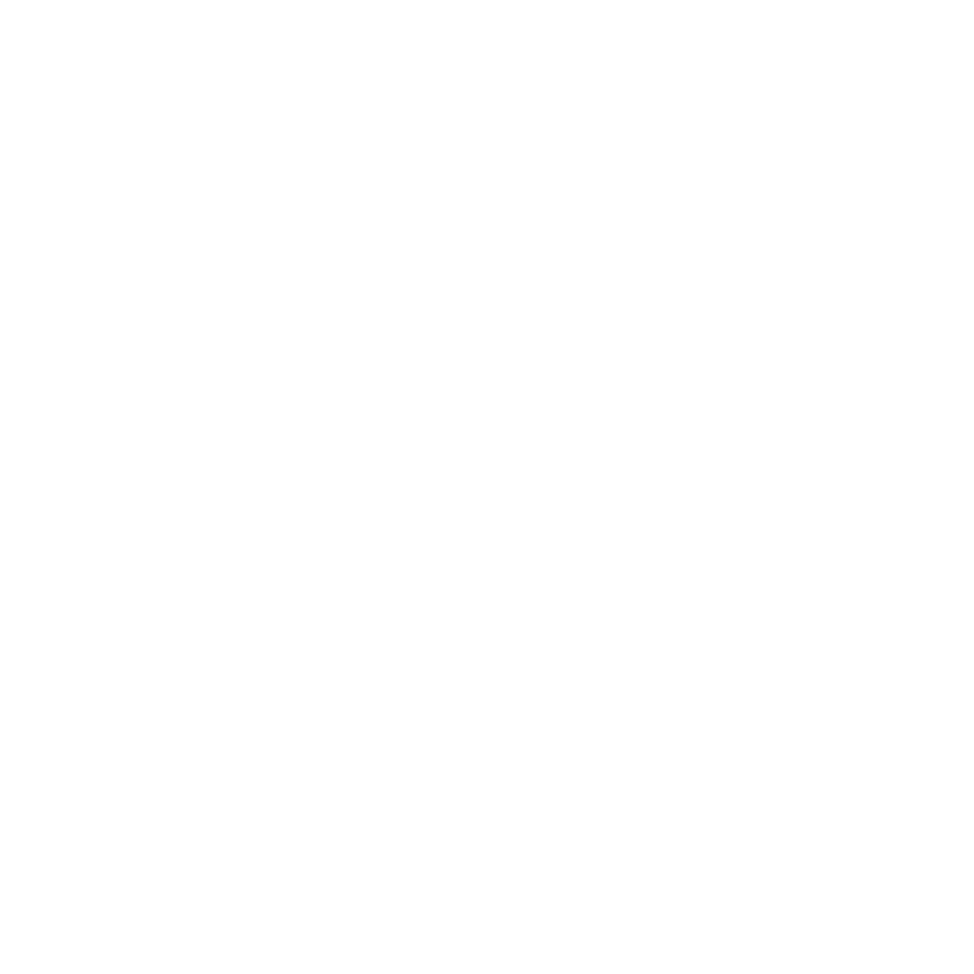 Abstract White Silhouette Shape on Transparent Background