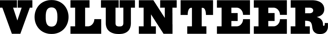 Transparent Volunteer Text Illustration Design