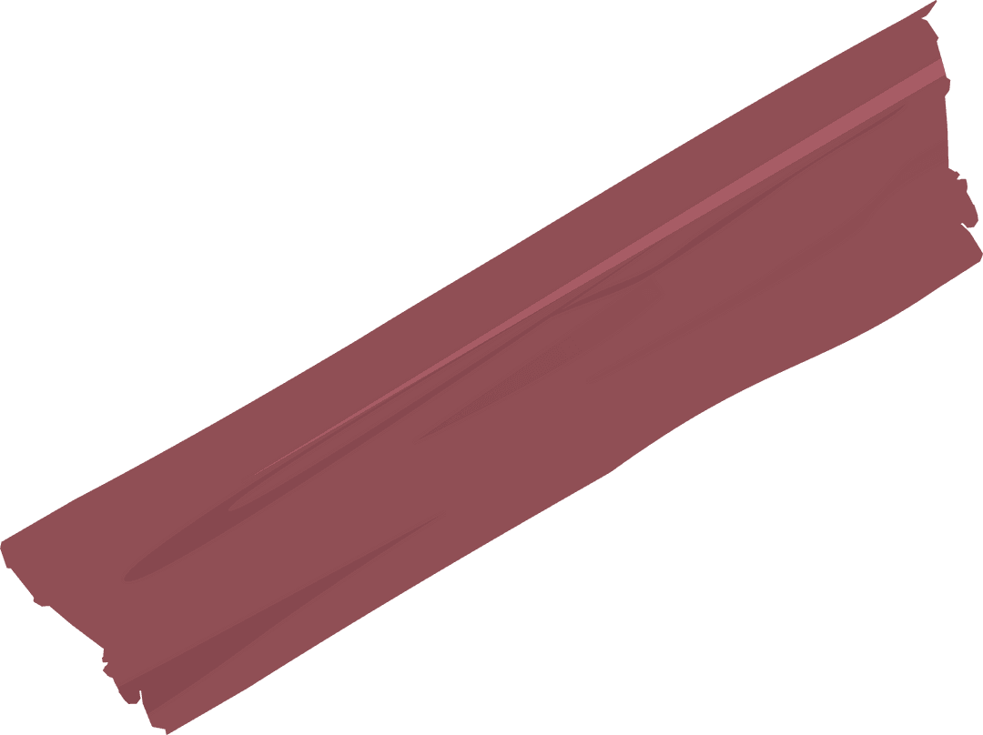 Red Pink Brushstroke Diagonal on Transparent Canvas