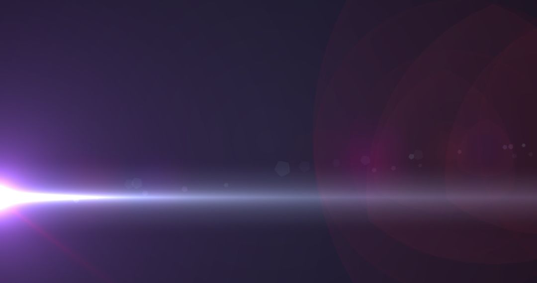 Glowing Light Spot with Moving Pink Spots on Purple Background